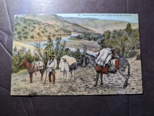 Mint USA Native American Postcard Indian Hunter in the Valley of the Rio Grande