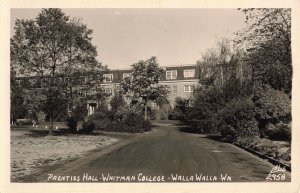 Prentiss Hall Whitman College Walla Walla WA. c.1940's RPPC / 2R4-105