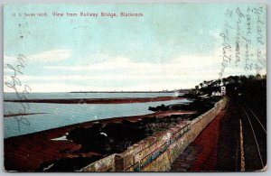 Buffalo New York & Fort Erie Canada 1908 View From Railway Bridge Blackrock