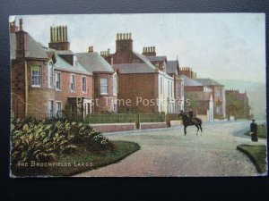 Scotland LARGS The Broomfields showing Horse & Rider c1906 Postcard by Leader