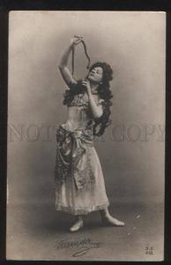 3102681 GELTZER Russia BALLET Star BELLY DANCER SNAKE old PHOTO