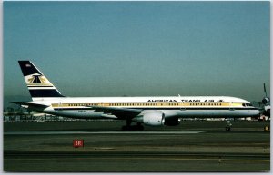 Airplane American Trans Air Boeing B-757-208 N755AT MSN 24965 Phoenix Postcard