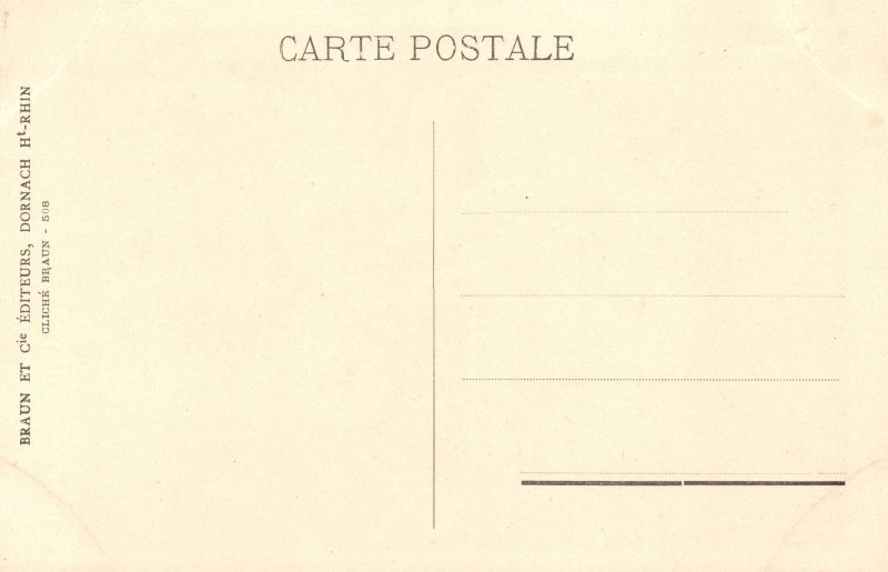 Vintage Postcard Riquewihr Vieille Porte Entrance Castle Architectural Building