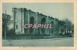 Old Postcard Reims Porte Mars Old Gate Gallo Romaine