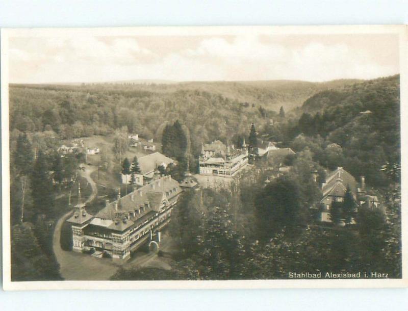 old rppc NICE VIEW Alexisbad - Harzgerode - Harz - Saxony-Anhalt Germany i3392