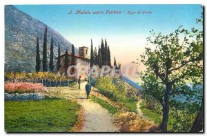 Postcard Modern S Michele sopra Gardone Lake Garda