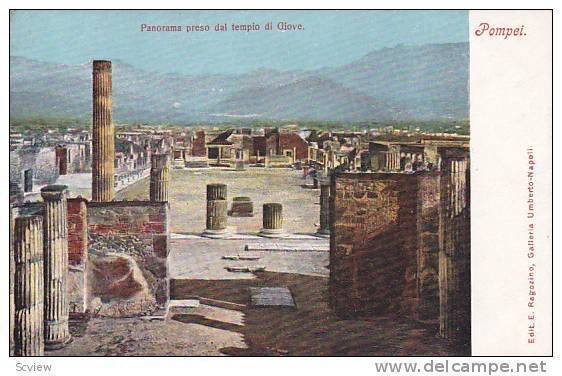 Panorama Preso Dal Tempio Di Giove, Pompei (Campania), Italy, 1900-1910s