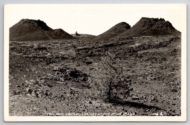 Idaho Volcanic Craters,  Crater Of Moon Real Photo Postcard L24