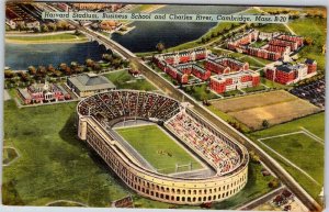 Postcard STADIUM SCENE Cambridge Massachusetts MA AM2804