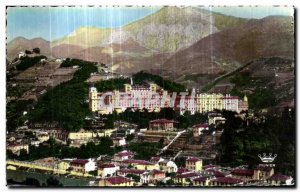 Old Postcard Valley of Menton Borigo The hotels