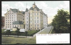 St. Luke's Hospital, Manhattan, New York City, Very Early Postcard, Unused