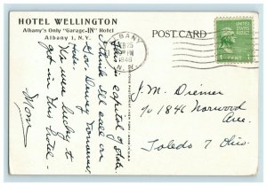 1930-40's South Lounge Hotel Wellington Albany NY Postcard F80 