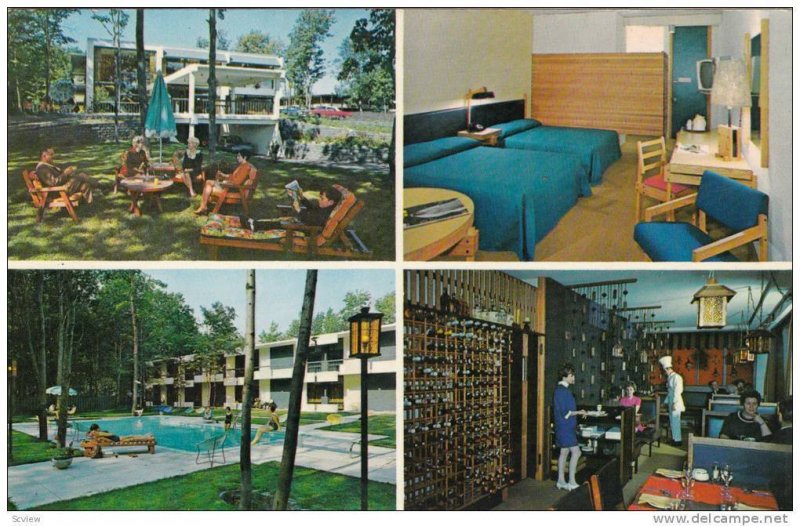 Interior & Exterior Views of Hotel-Motel Henri IV, Quebec, Canada, PU-1978