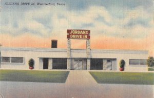 Weatherford Texas Jordans Drive In Vintage Postcard AA15222