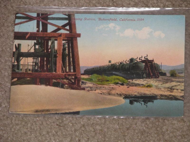 Shipping Station, Bakersfield, California, unused vintage card