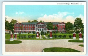 ALEXANDRIA, LA Louisiana~  View of LOUISIANA COLLEGE  c1940s  Postcard