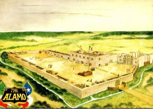 Texas San Antonio The Alamo Artists Conception