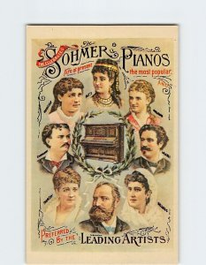 Postcard Sohmer Pianos