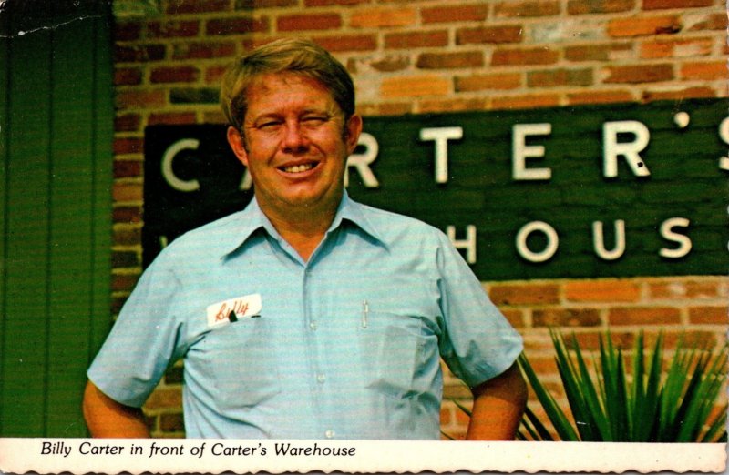 George Plains Billy Carter In Front Of Carter's Warhehouse