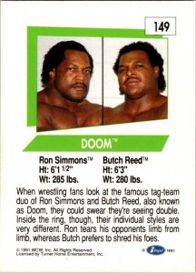 1991 WCW Wrestling Card DOOM Rob Simmons Butch Reed sk21198