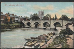 Herefordshire Postcard - Wye Bridge, Hereford    RT915