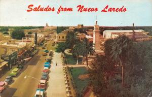 NUEVO LAREDO, Tamaulipas, Mexico    GUERRERO AVE STREET SCENE   c1950's Postcard