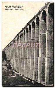 Old Postcard The High Marne Viaduct de Chaumont