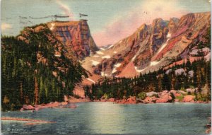 postcard - CO Rocky Mountain National Park - Dream Lake and Hallett Peak