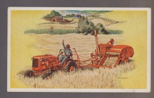 Cedarburg WISCONSIN 1945 ALLIS CHALMERS TRACTOR Harvester ADVERTISING Farming WI