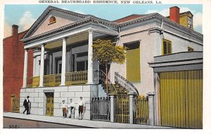 Gen. Beauregard residence New Orleans, Louisiana, USA Civil War Unused 