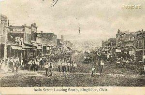 OK, Kingfisher, Oklahoma, Main Street, Undivided back