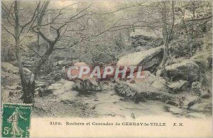 Old Postcard Rocks and Cascades Cernay la Ville