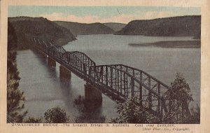 Postcard Hawkesbury Bridge Long Bridge Australia
