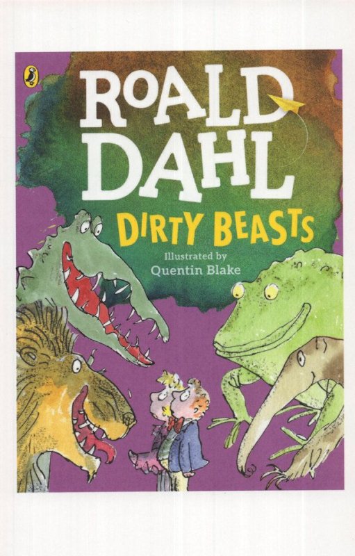 Roald Dahl Dirty Beasts 2016 Book Postcard