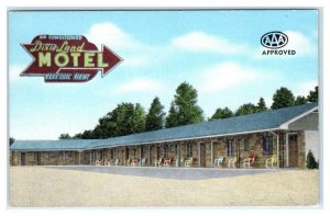 CHATANOOGA, TN Tennessee ~ DIXIE LAND MOTEL  c1940s Roadside Linen  Postcard