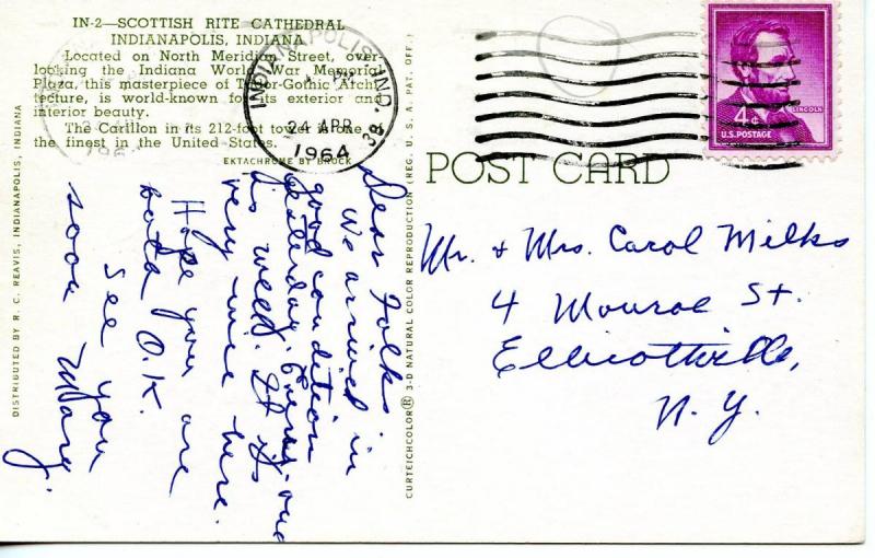 IN - Indianapolis. Scottish Rite Cathedral