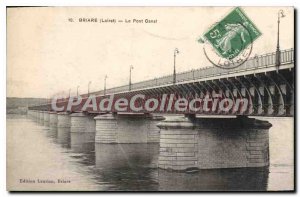 Postcard Old Bridge Briare Canal