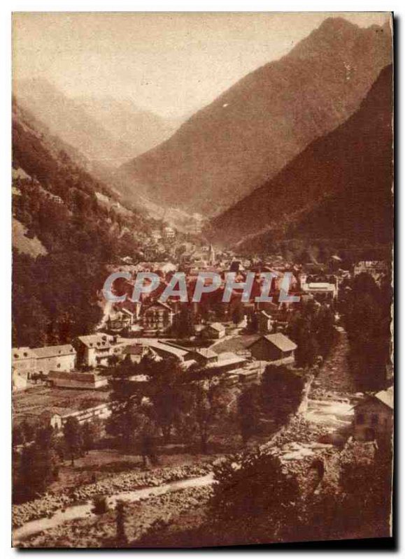 Old Postcard Cauterets Pyrenees Htes Nipple Verde View