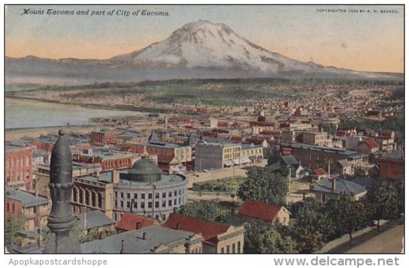 Washington Tacoma Mount Tacoma And Part Of City Of Tacoma