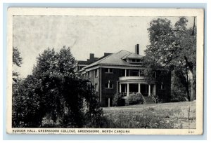1939 Hudson Hall Greensboro College Greensboro North Carolina NC Postcard