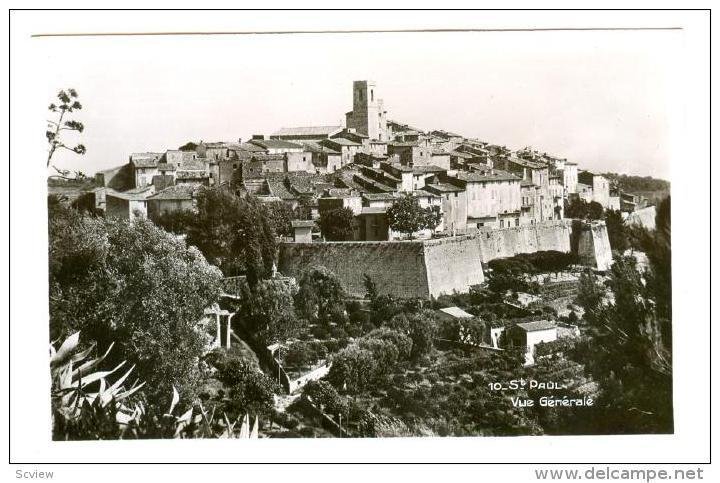 RP, Panorama, Vue Generale, St. Paul (Alpes Maritimes), France, 1930s