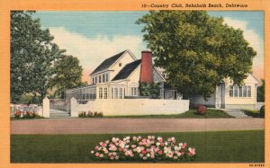 Vintage Postcard 1920's Private Country Club Rehoboth Beach Yacht Delaware DE