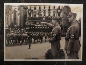 Mint Germany RPPC real picture Postcard Hitler in the march of leipzig 1933