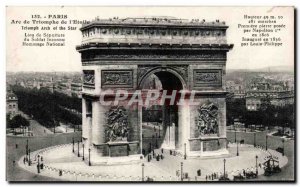 Old Postcard Paris Arc de Triomphe in the & # 39Etoile