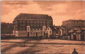 Sweden Trollhättan Stadshotellet Vintage Postcard  04.95