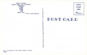 Jerome AZ Largest Ghost Town in America Old Cars Postcard