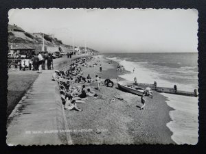 Kent Hythe SEABROOK The Beach looking to SANDGATE c1960s RP Postcard by Frith