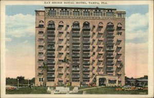 Tampa FL Bay Shore Royal Hotel c1920 Postcard