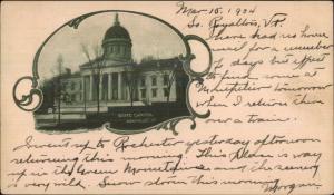 Montpelier VT State Capitol c1900 Private Mailing Card