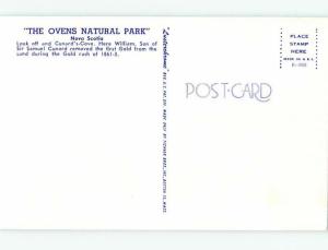 Unused Pre-1980 TOWN VIEW SCENE Ovens Natural Park Nova Scotia NS p7996